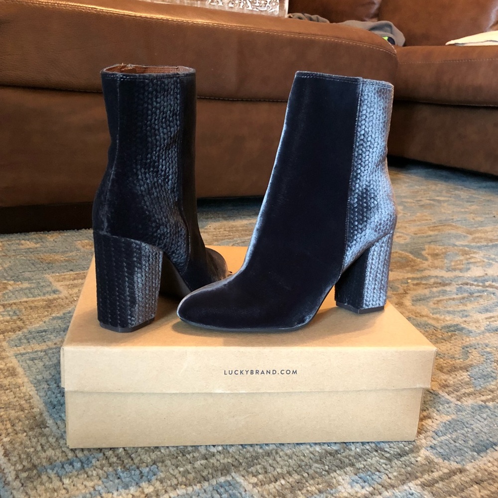 Lucky Velvet Booties